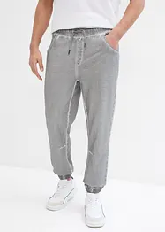 Pantaloni in felpa effetto lavato, bonprix