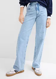 Jeans straight con cinta comoda, vita alta, bonprix