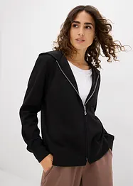 Felpa con zip a maniche lunghe, bonprix