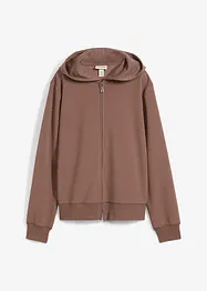 Felpa con zip a maniche lunghe, bonprix