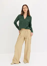 Blusa con effetto incrociato, bonprix
