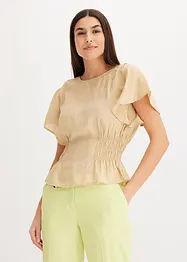 Blusa in misto viscosa morbido, bonprix