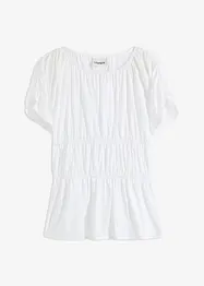 Top a blusa con arricciature, bonprix