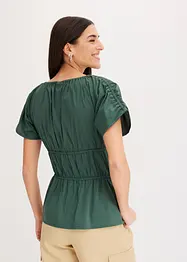 Top a blusa con arricciature, bonprix