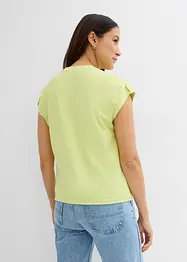 T-shirt boxy con dettagli alle maniche, bonprix