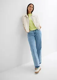 T-shirt boxy con dettagli alle maniche, bonprix