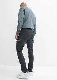 Pantaloni cargo elasticizzati effetto lavato, straight, bonprix