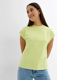 T-shirt boxy con dettagli alle maniche, bonprix