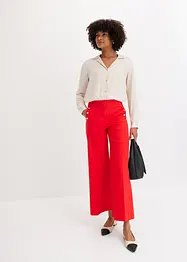 Pantaloni in twill con bottoni decorativi, bonprix