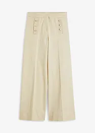 Pantaloni in twill con bottoni decorativi, bonprix
