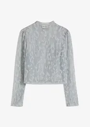 Maglia a maniche lunghe con fantasia glitterata, bonprix