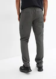 Pantaloni cargo con elastico in vita, idrorepellenti con finitura Bionic, regular fit, bonprix