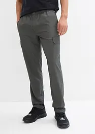 Pantaloni cargo con elastico in vita ultraleggeri, idrorepellenti con finitura Bionic, bonprix