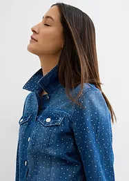 Giacca di jeans con strass, bonprix