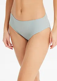 Slip alto in microfibra a coste (pacco da 4), bonprix