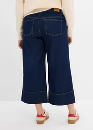 Jeans cropped wide leg, a vita media, bonprix