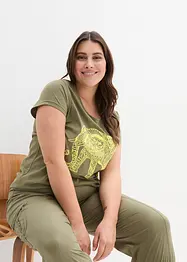 T-shirt in cotone con stampa, bonprix
