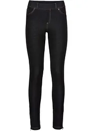 Leggings effetto jeans con cerniere, bonprix