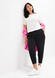 Pantaloni capri sportivi alla turca ultra morbidi, bonprix