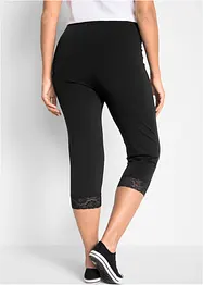 Leggings a pinocchietto con pizzo, bonprix