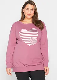Maglia in cotone stampata a maniche lunghe, bonprix
