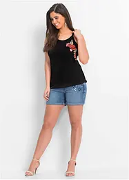 Top con ricamo, bonprix