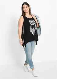 Top lungo stampato, bonprix