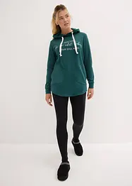 Tuta sportiva con felpa lunga e leggings (set 2 pezzi), bonprix