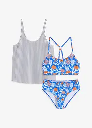 Tankini completo e reggiseno extra (set 3 pezzi), bonprix