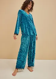 Tuta da casa in velluto brillante, bonprix