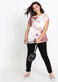 Maglia in puro cotone con fondo asimmetrico, bonprix