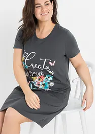 Camicia da notte corta in puro cotone (pacco da 2), bonprix