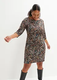 Abito in maglina con fantasia paisley, bonprix