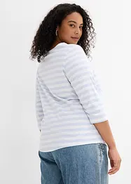 Maglia con maniche a 3/4 e scollo a barca, bonprix