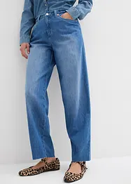 Jeans baggy super soft con cinta comoda, vita media, bonprix