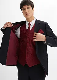 Completo da matrimonio (5 pezzi) giacca, pantaloni, gilet, cravatta, fazzolettino, slim fit, bonprix