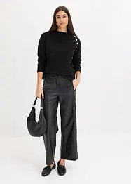 Pantaloni culotte in similpelle, bonprix