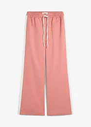 Pantaloni a palazzo con elastico in vita e fasce a contrasto, bonprix