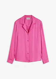 Camicetta in satin di viscosa con collo a revers, bonprix