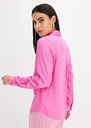 Camicetta in satin di viscosa con collo a revers, bonprix