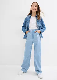 Jeans wide leg, vita media, bonprix