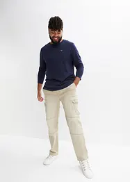 Jeans elasticizzati cargo regular fit, straight, bonprix