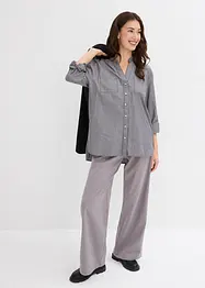 Blusa lunga con maniche arrotolabili, bonprix