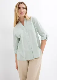 Blusa lunga con maniche arrotolabili, bonprix