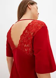 Camicia da notte con pizzo dietro, bonprix