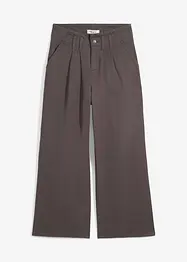 Pantaloni in twill cropped, bonprix