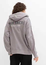 Felpa con cappuccio in puro cotone biologico, bonprix