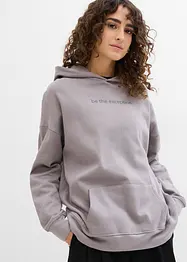 Felpa con cappuccio in puro cotone biologico, bonprix