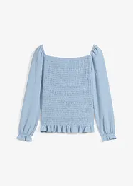 Maglia a maniche lunghe con arricciature, bonprix