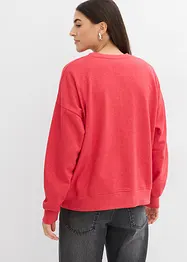 Felpa oversize in misto cotone morbido, bonprix